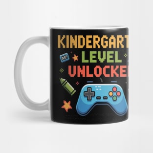 Kindergarten Level Unlocked Design – Cute First Day School Mug